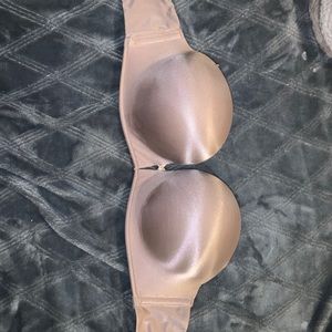 Strapless pink bra!